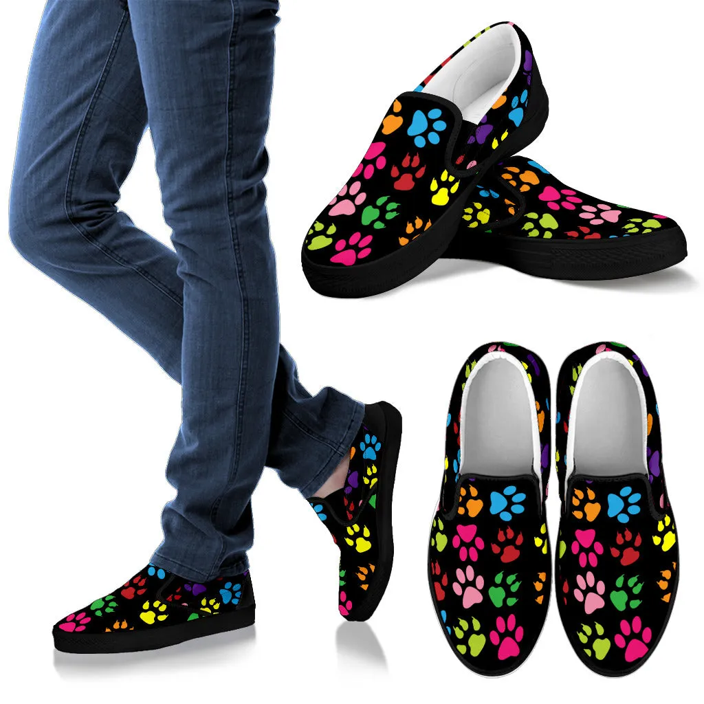 Paw Prints Women's Slip-Ons