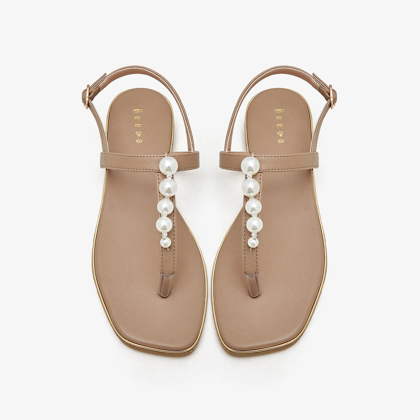 Pearl Strip Sandals