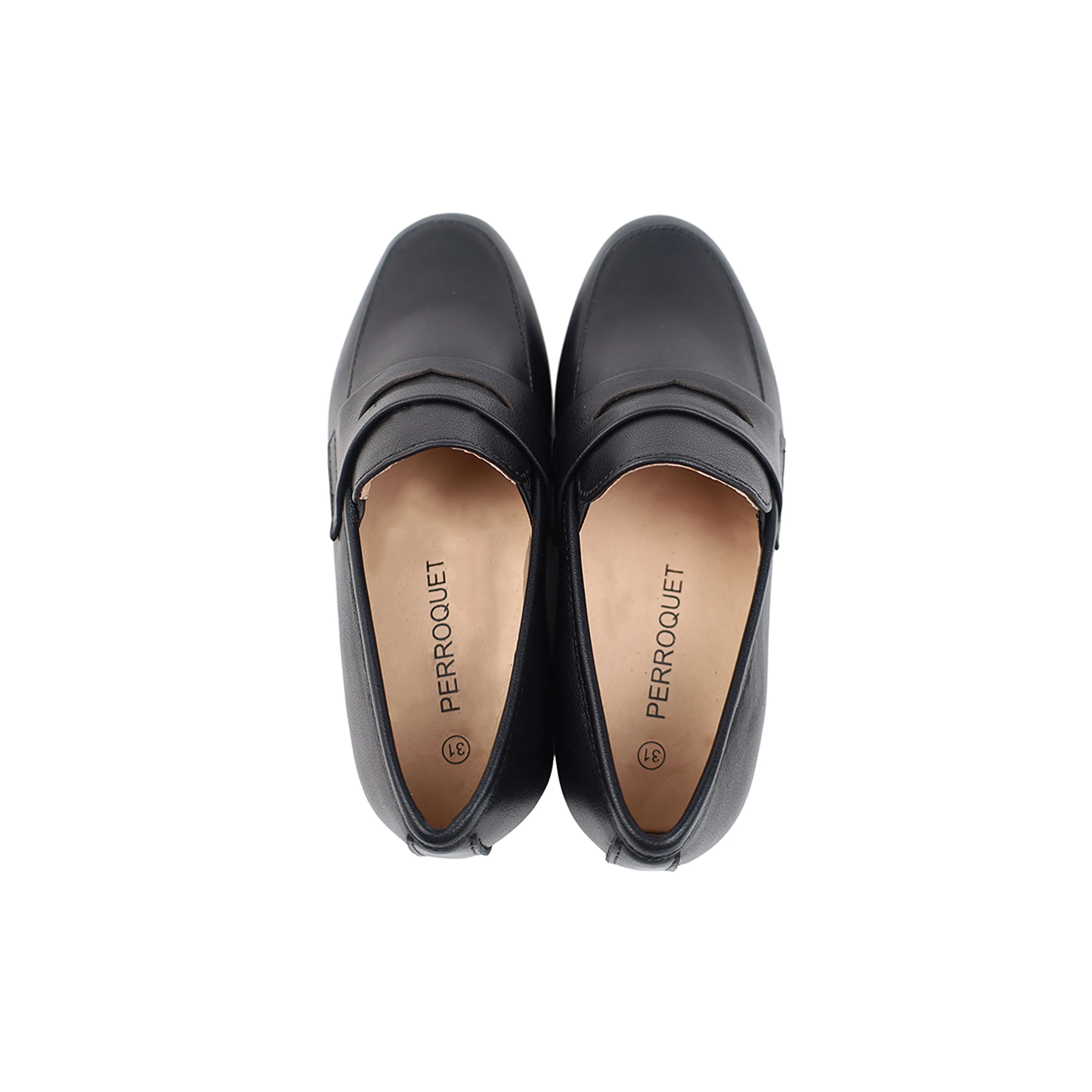 Perroquet Leather Hard Loafers * Black