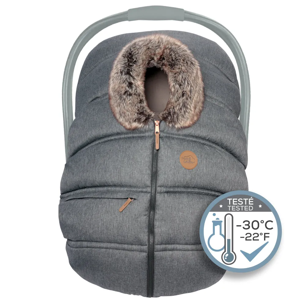 Petit Coulou Winter Car Seat Cover - Chia Wolf