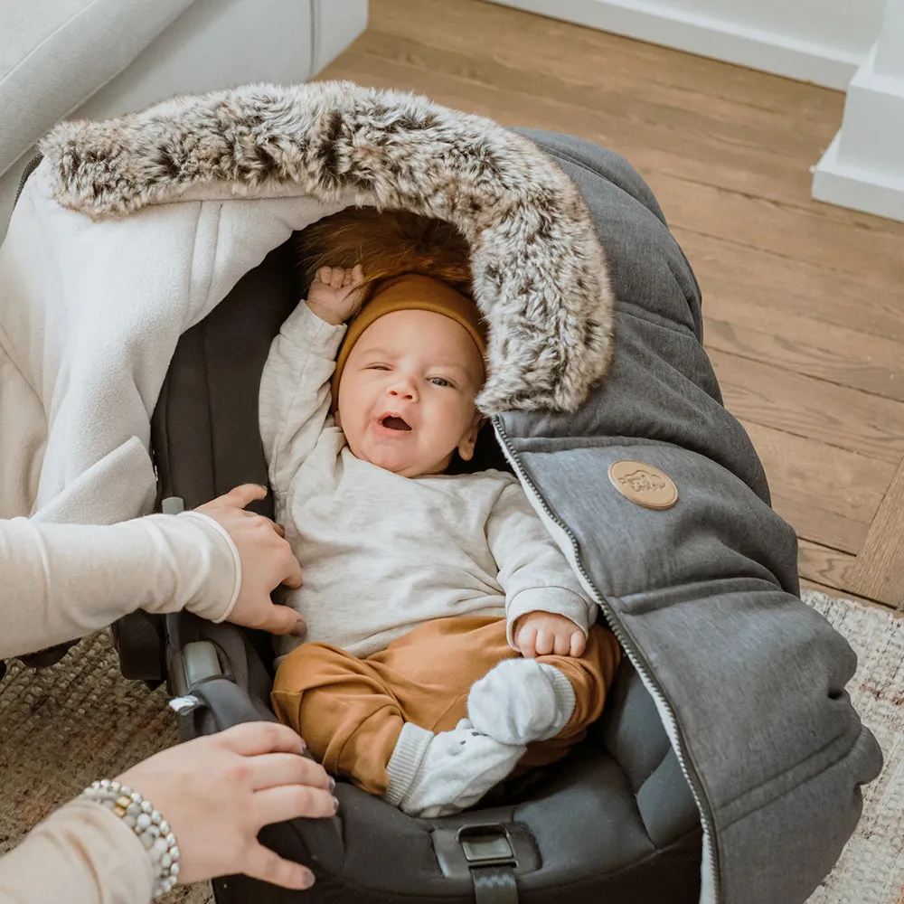 Petit Coulou Winter Car Seat Cover - Chia Wolf