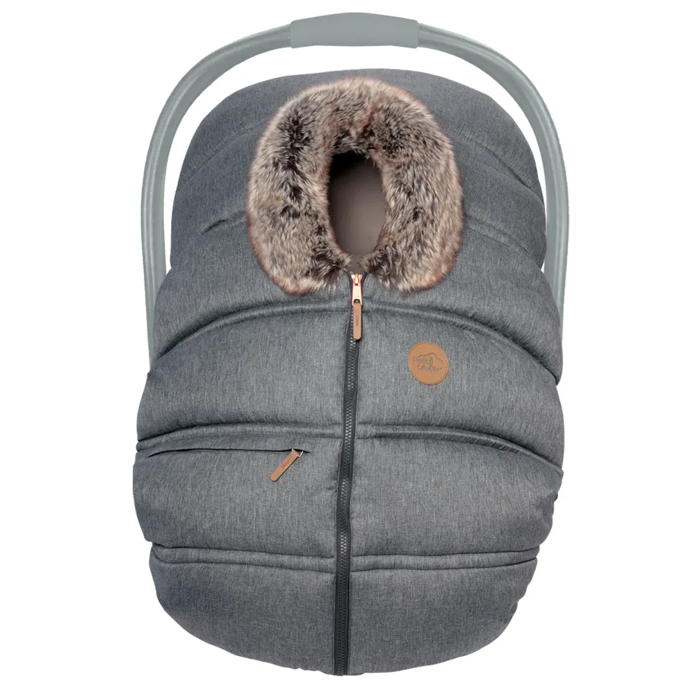 Petit Coulou Winter Car Seat Cover - Chia Wolf