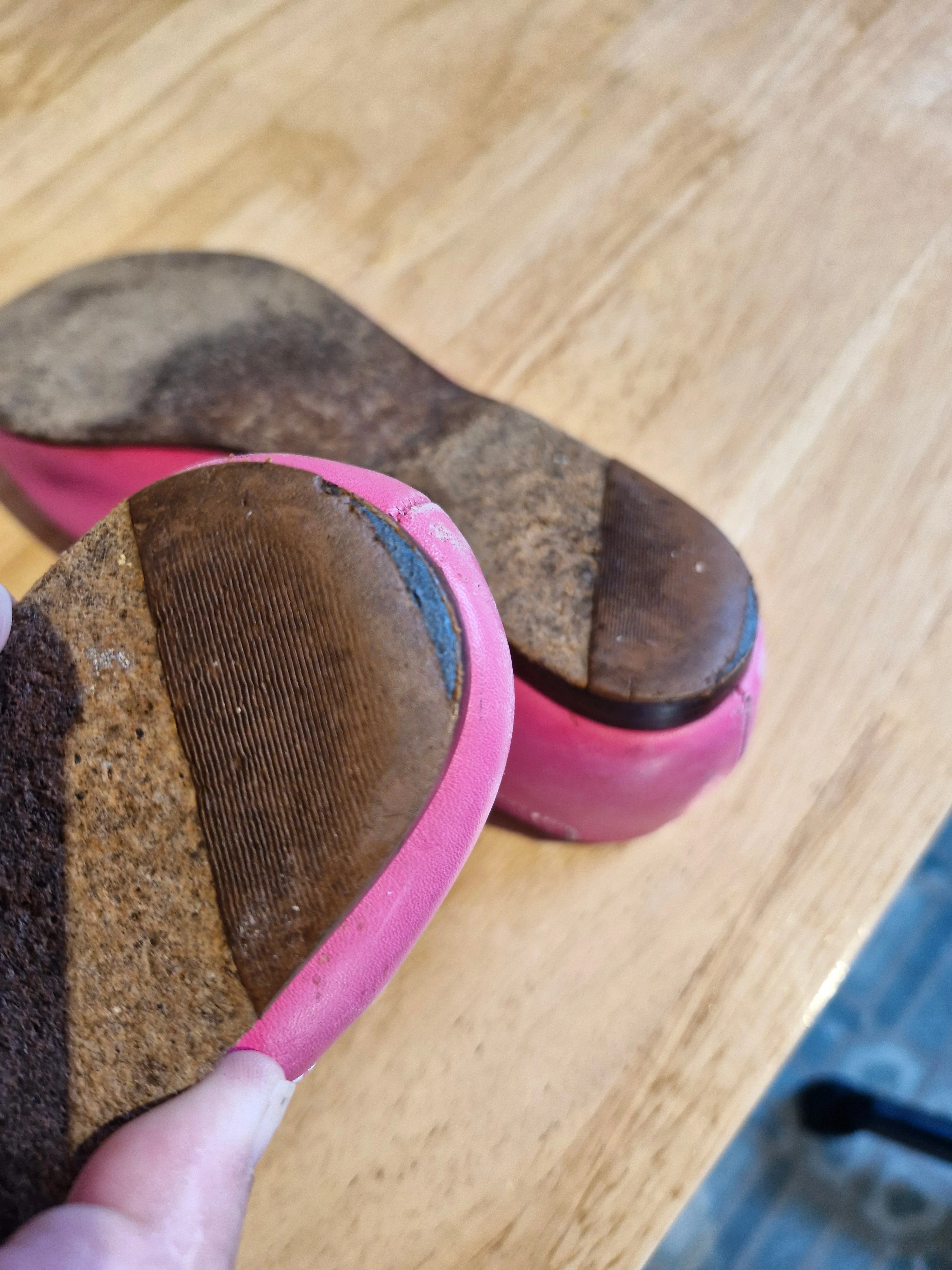 Pink Flat shoes - Heavily Worn