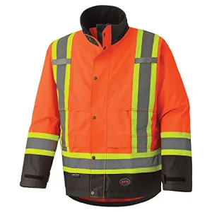 Pioneer V1200250 Heavy-Duty Waterproof Reflective Safety Jacket, Multiple Ventilation Panels