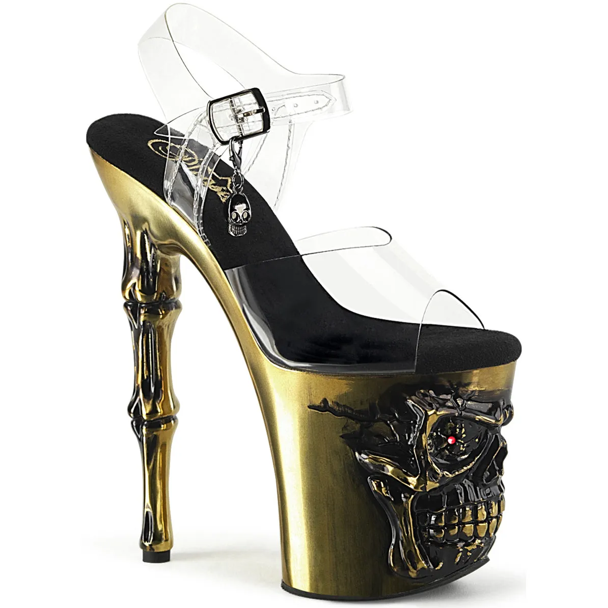 Pleaser Rapture 808-LT Brass Shoes
