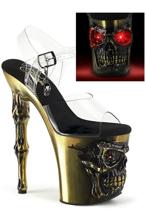 Pleaser Rapture 808-LT Brass Shoes