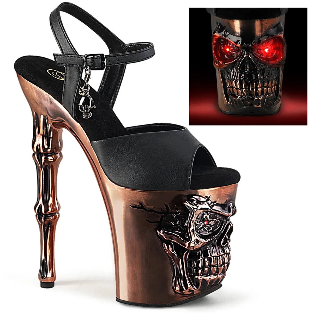 Pleaser Rapture 809-LT Copper Shoes