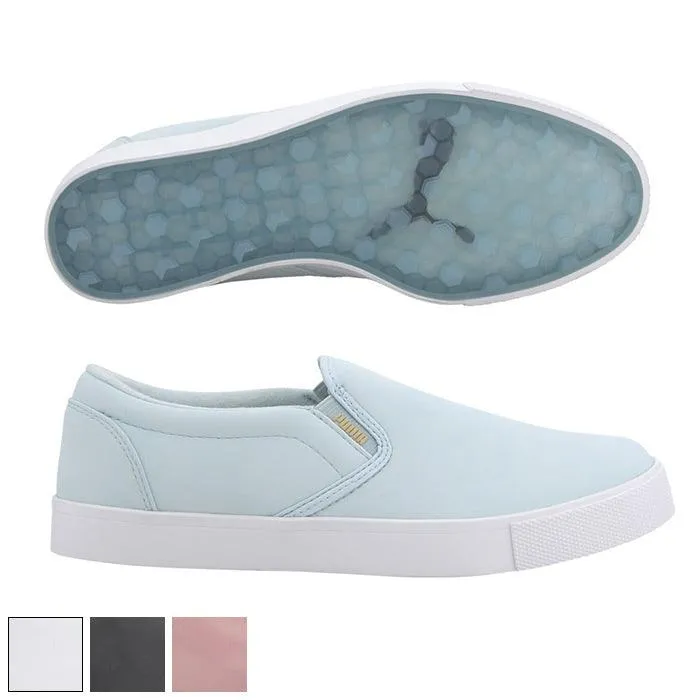 PUMA Ladies Tustin L Slip-On Golf Shoes 6.0 Omphalodes (193827-01)