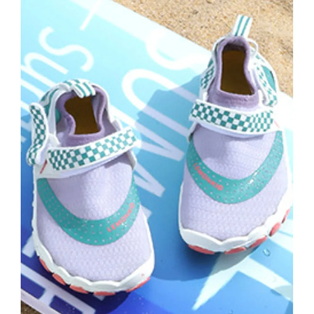 Purple & Mint Anti Skid Land and Water Outdoor adventure Shoes for Kids