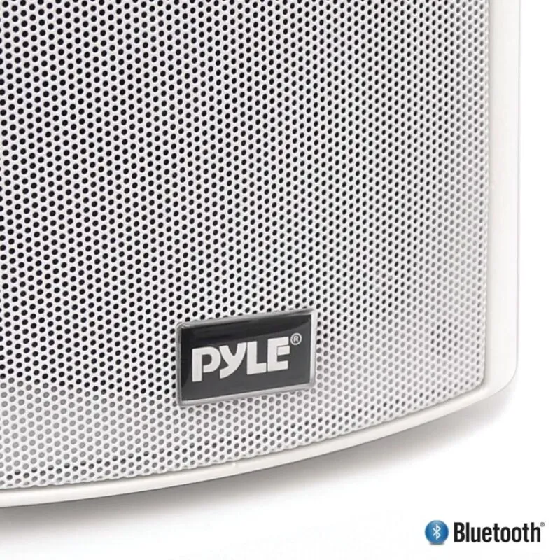 Pyle Home PDWR61BTWT 6.5" Indoor/Outdoor Wall-Mount Bluetooth Speaker System (Wh