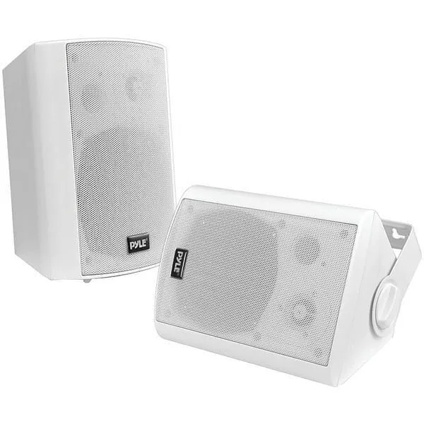 Pyle Home PDWR61BTWT 6.5" Indoor/Outdoor Wall-Mount Bluetooth Speaker System (Wh