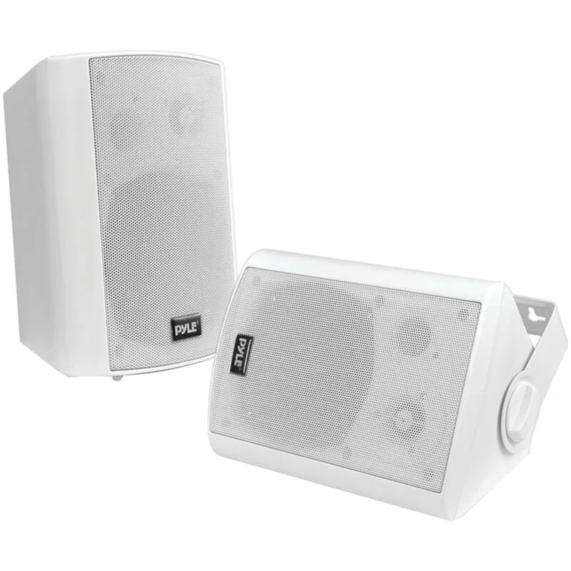 Pyle Home PDWR61BTWT 6.5" Indoor/Outdoor Wall-Mount Bluetooth Speaker System (Wh