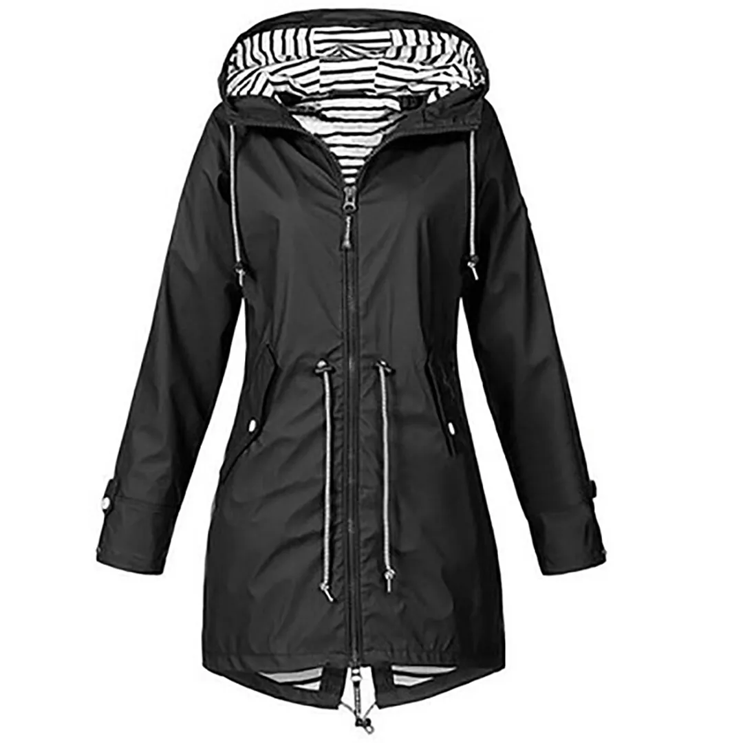 RainGuard™ | Waterproof Hooded Raincoat | Lightweight, Breathable Fabric, Adjustable Fit & Packable Design