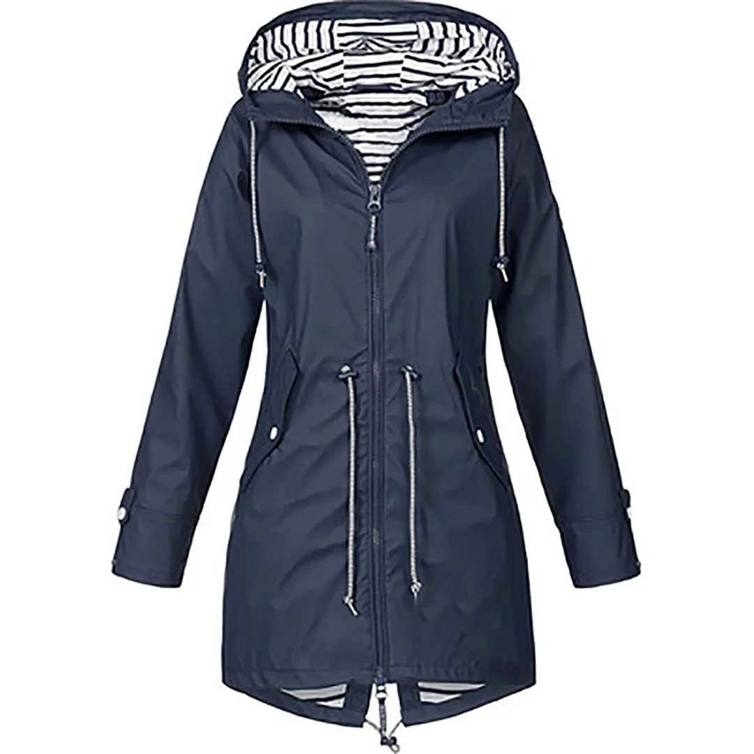 RainGuard™ | Waterproof Hooded Raincoat | Lightweight, Breathable Fabric, Adjustable Fit & Packable Design
