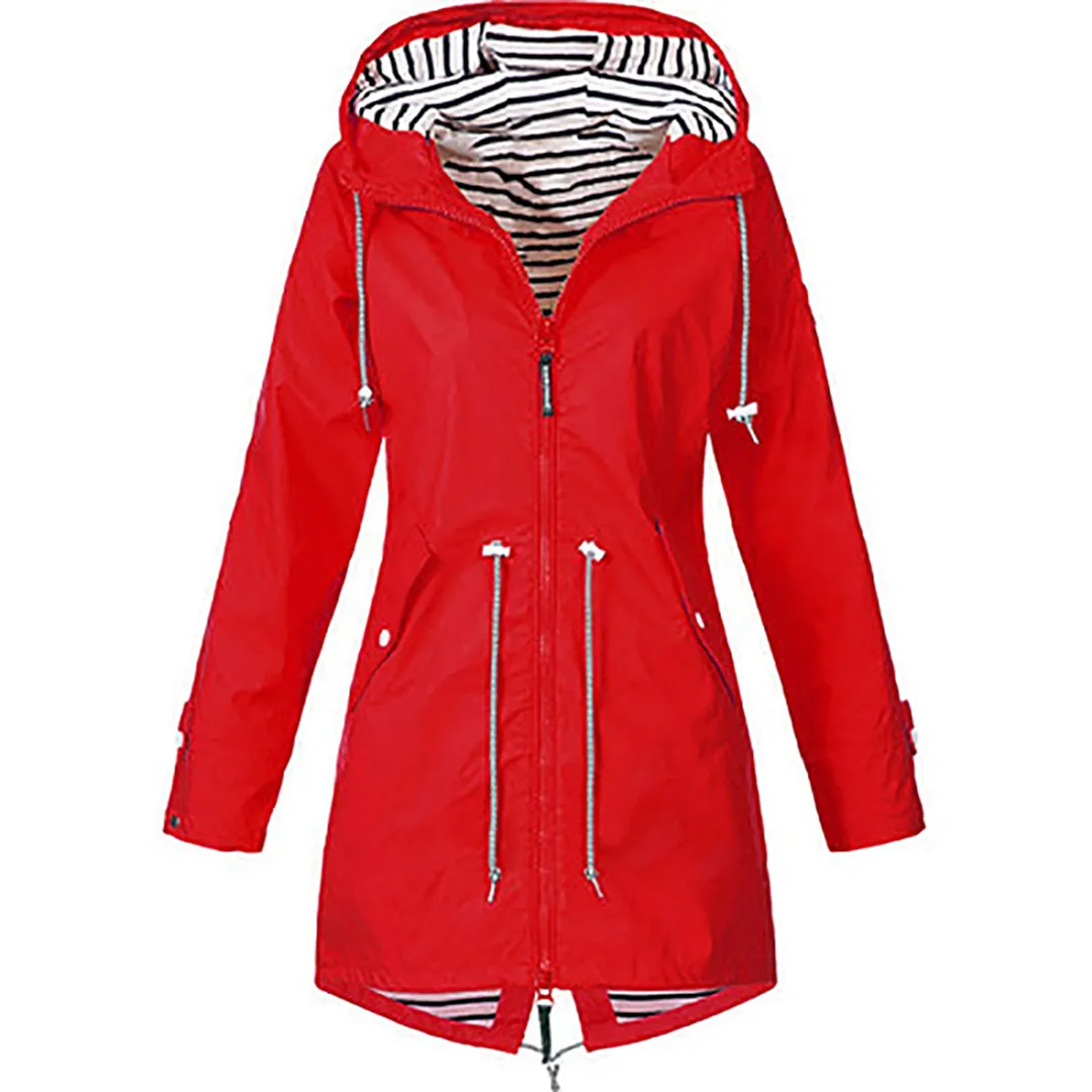 RainGuard™ | Waterproof Hooded Raincoat | Lightweight, Breathable Fabric, Adjustable Fit & Packable Design