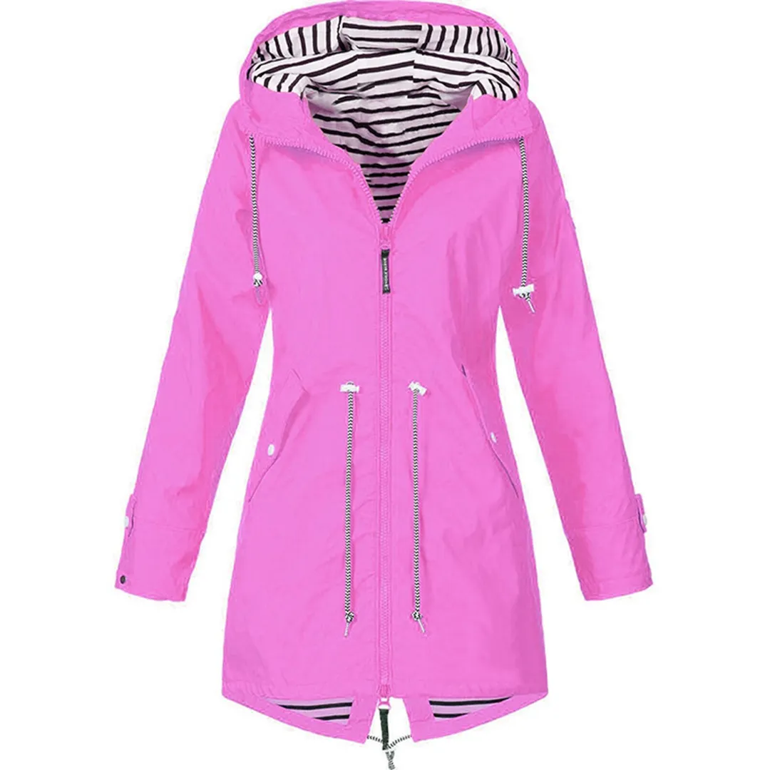 RainGuard™ | Waterproof Hooded Raincoat | Lightweight, Breathable Fabric, Adjustable Fit & Packable Design