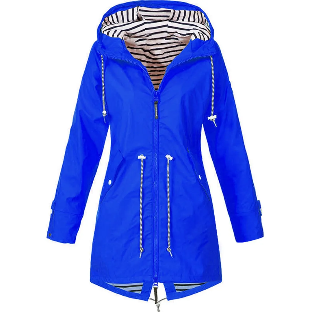 RainGuard™ | Waterproof Hooded Raincoat | Lightweight, Breathable Fabric, Adjustable Fit & Packable Design