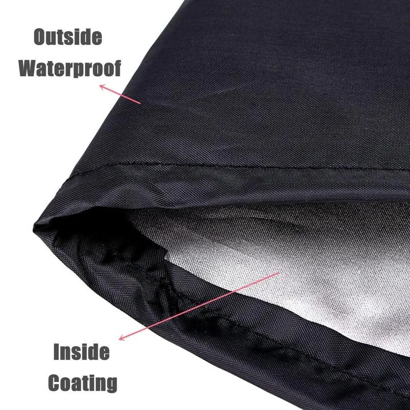 Rainproof Round Table Cover For Outdoor Garden Grill - 204X60Cm