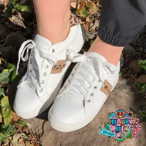 Remi White/Tan Tennis Shoe