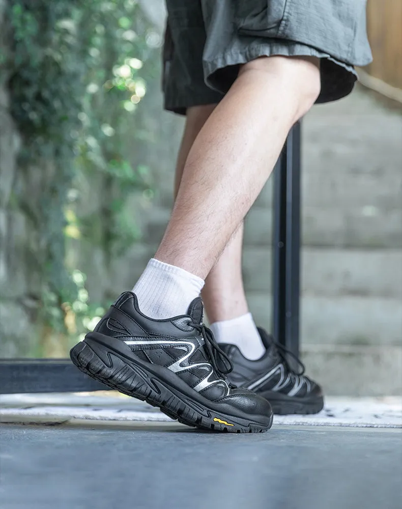 Retro Black Warrior Running Sports Mountaineering Hiking Men's Casual Shoes