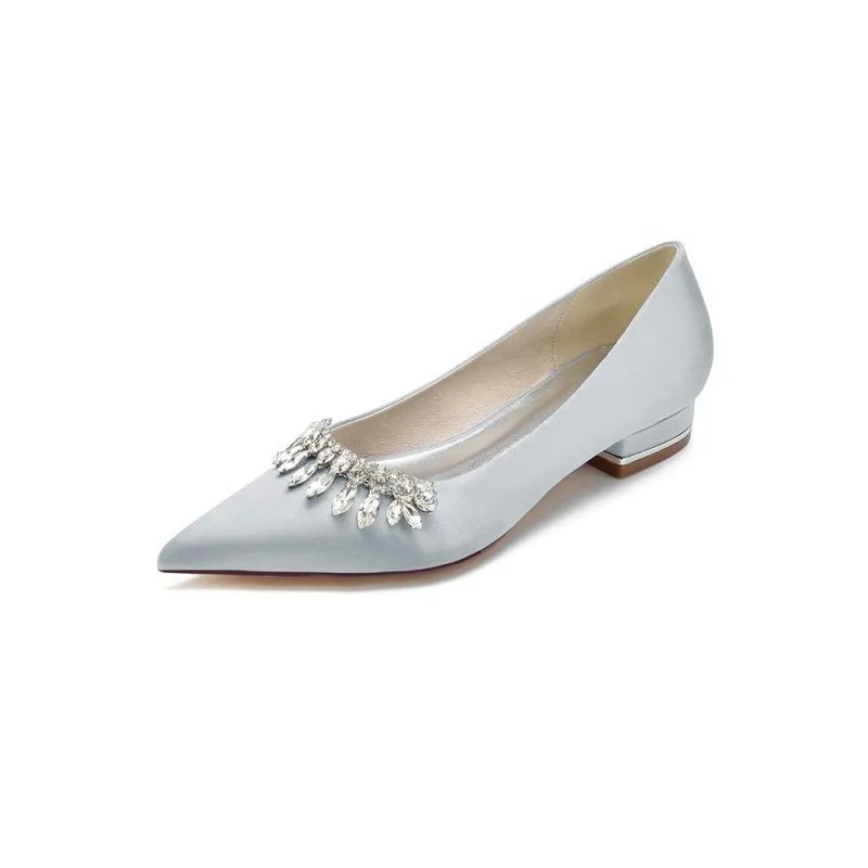 Rhinestone Cocktail Pointed Toe Flats