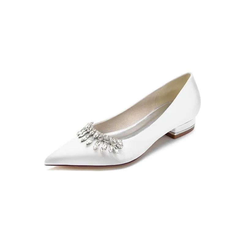 Rhinestone Cocktail Pointed Toe Flats