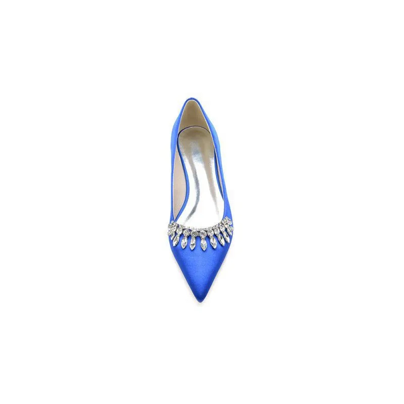 Rhinestone Cocktail Pointed Toe Flats