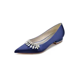 Rhinestone Cocktail Pointed Toe Flats