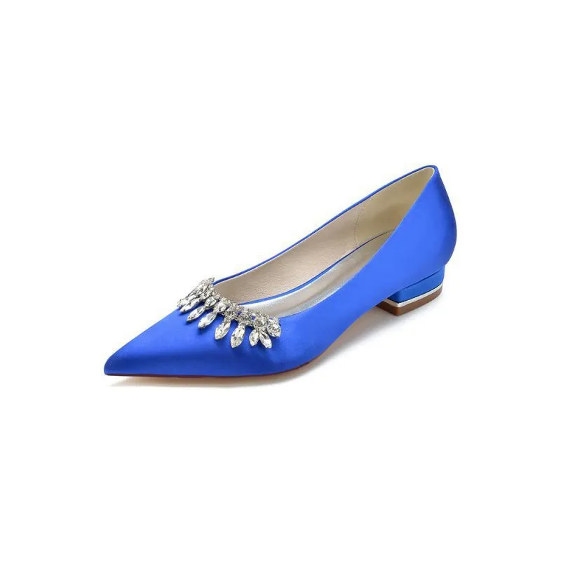 Rhinestone Cocktail Pointed Toe Flats