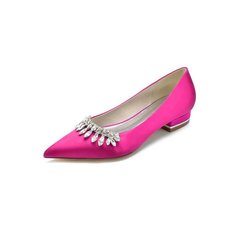 Rhinestone Cocktail Pointed Toe Flats