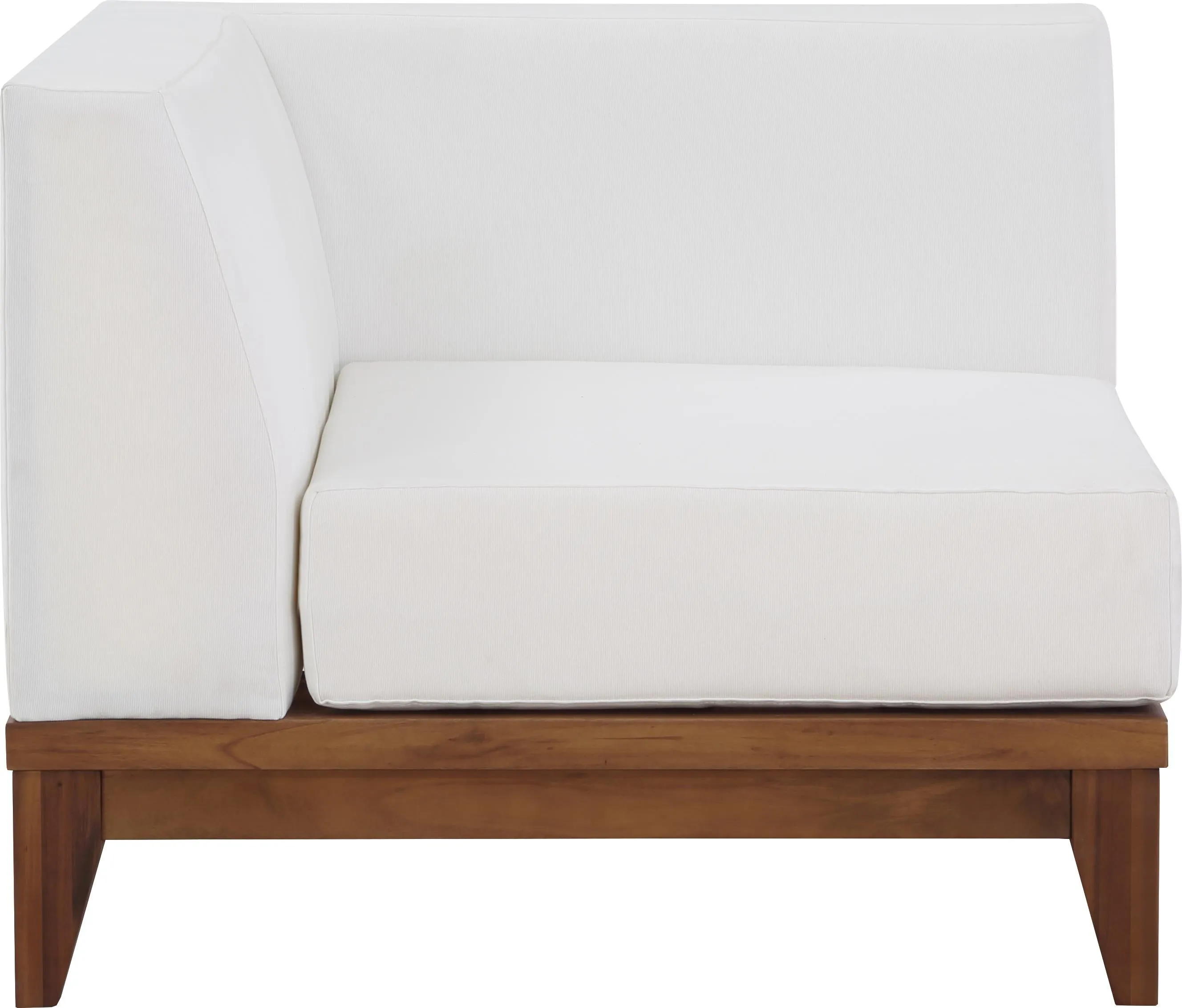 Rio Off White Waterproof Fabric Outdoor Patio Modular Corner Chair