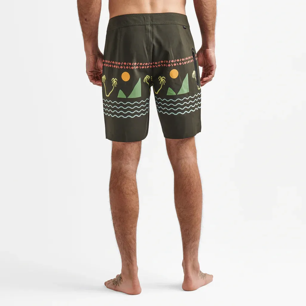 Roark Passage Primo 18" Island Time Military Boardshorts