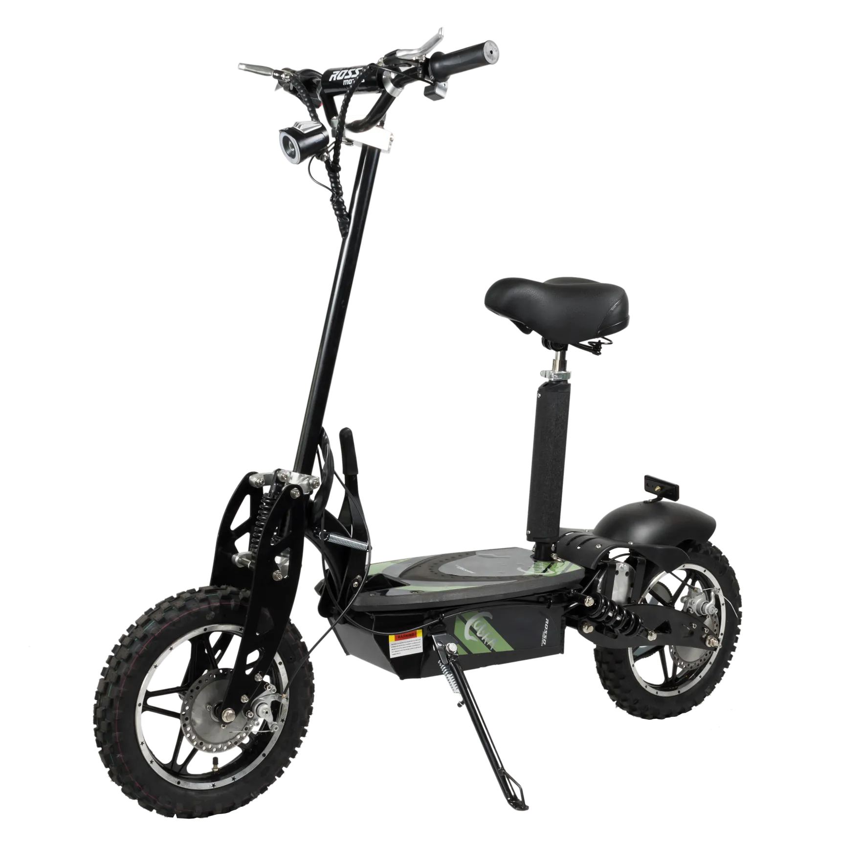 Rosso Cobra Foldable Stand Kick Electric Scooter with Seat Green