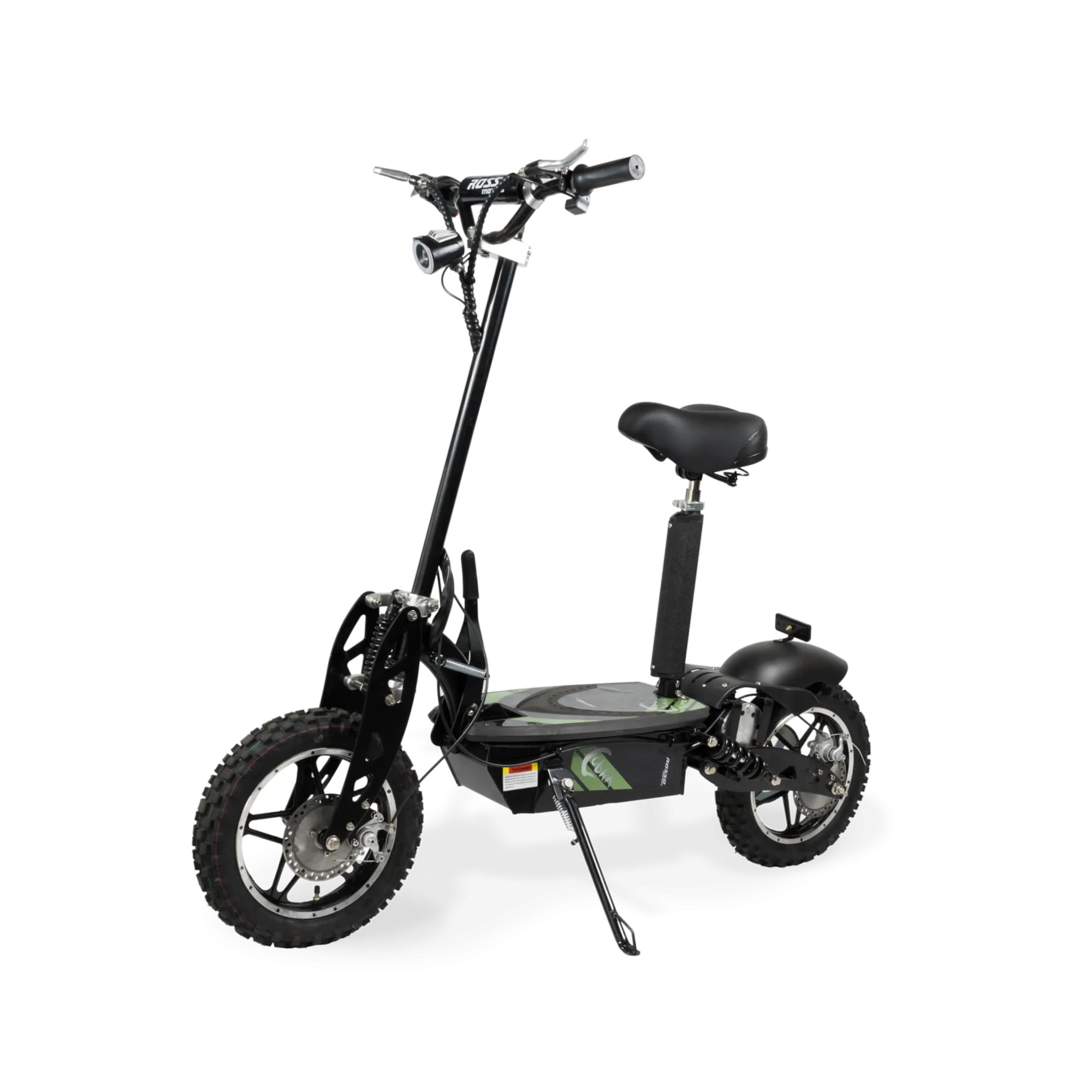 Rosso Cobra Foldable Stand Kick Electric Scooter with Seat Green