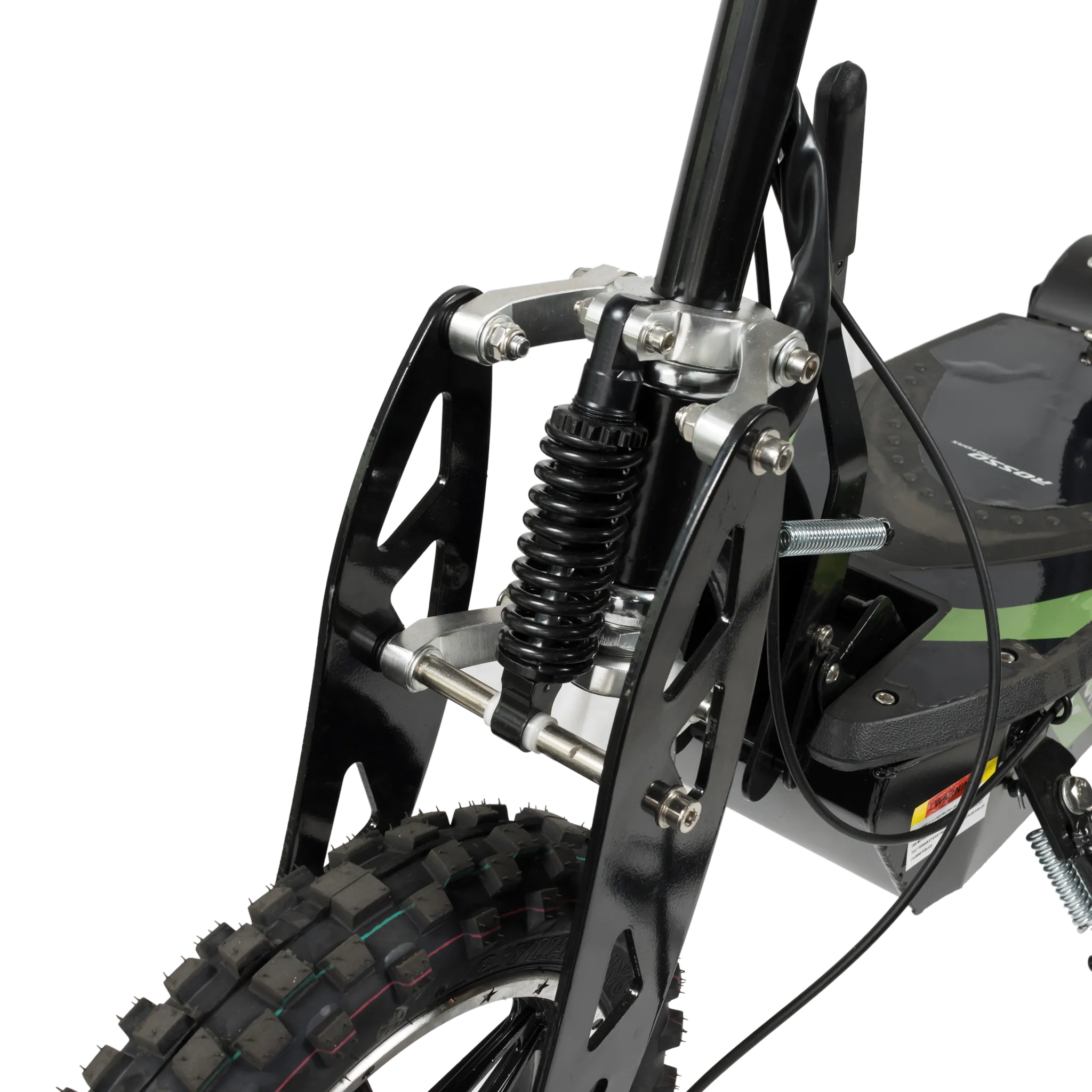 Rosso Cobra Foldable Stand Kick Electric Scooter with Seat Green