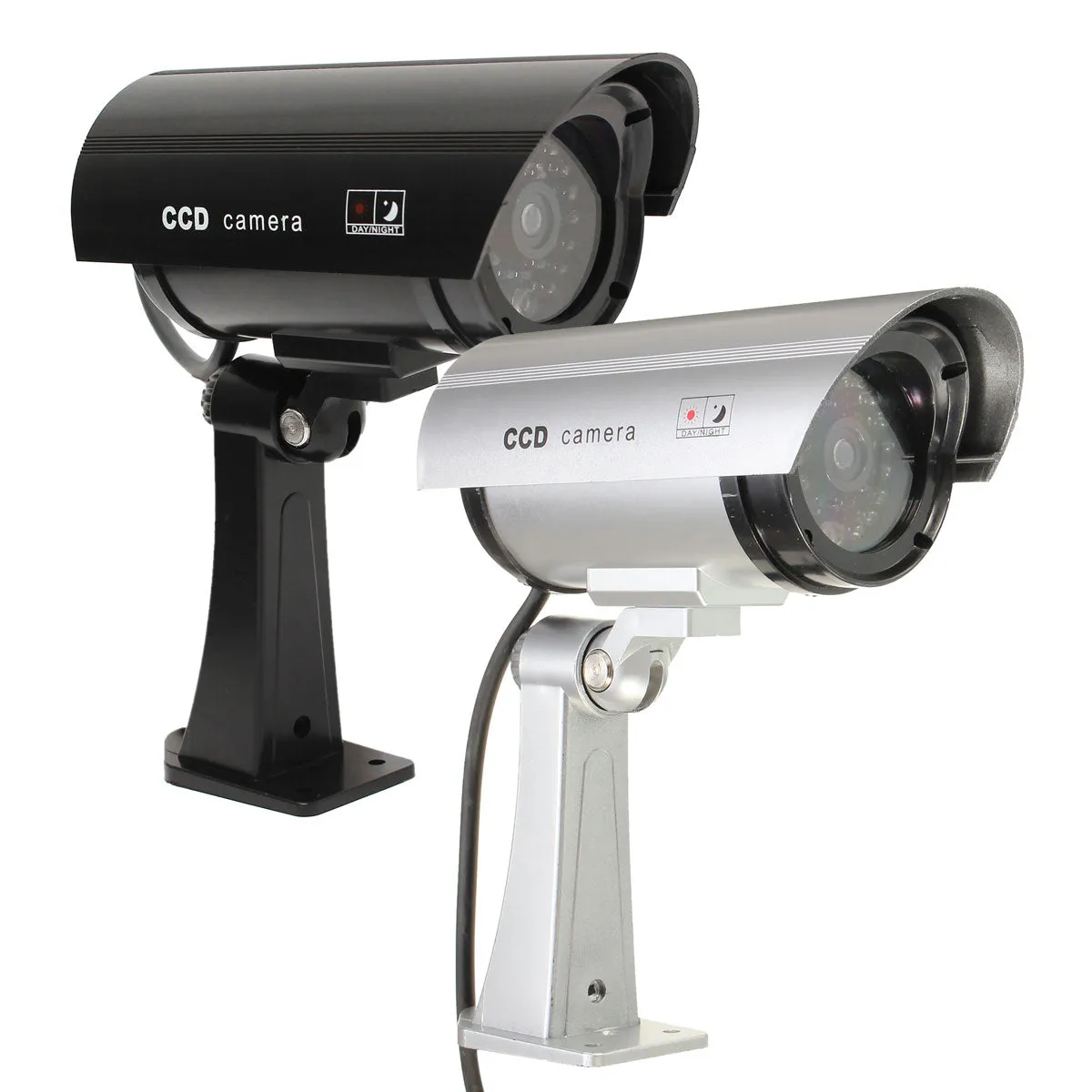 Safurance Indoor Outdoor Solar Power Dummy Fake Imitation Home CCTV Security Camera LED Safety