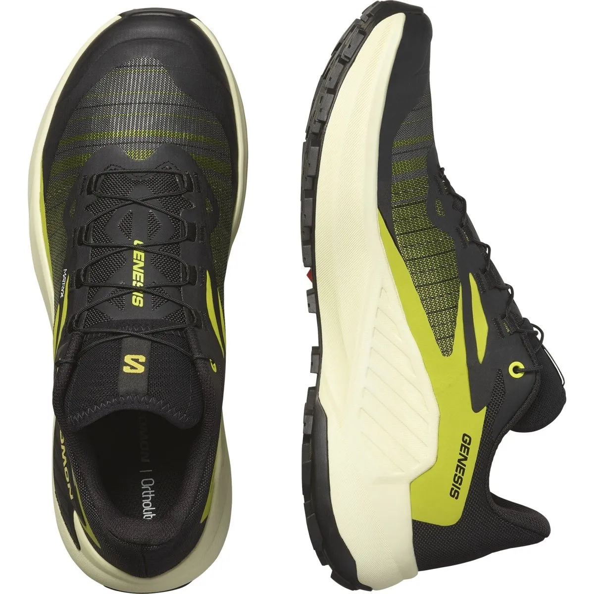 Salomon - Genesis - Black/Sulphur Spring/Transparent Yellow - Men's