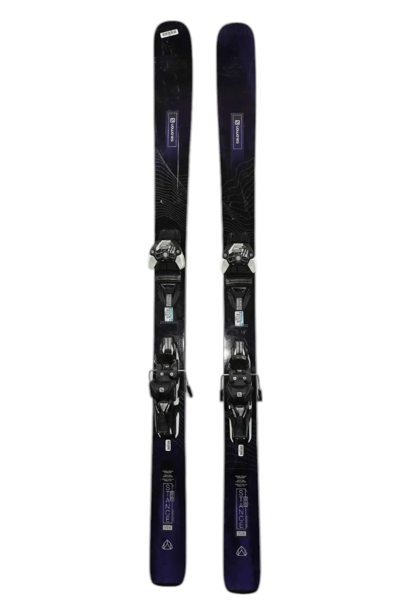 Salomon Womens Stance 88 Skis with Salomon Warden 11 Bindings