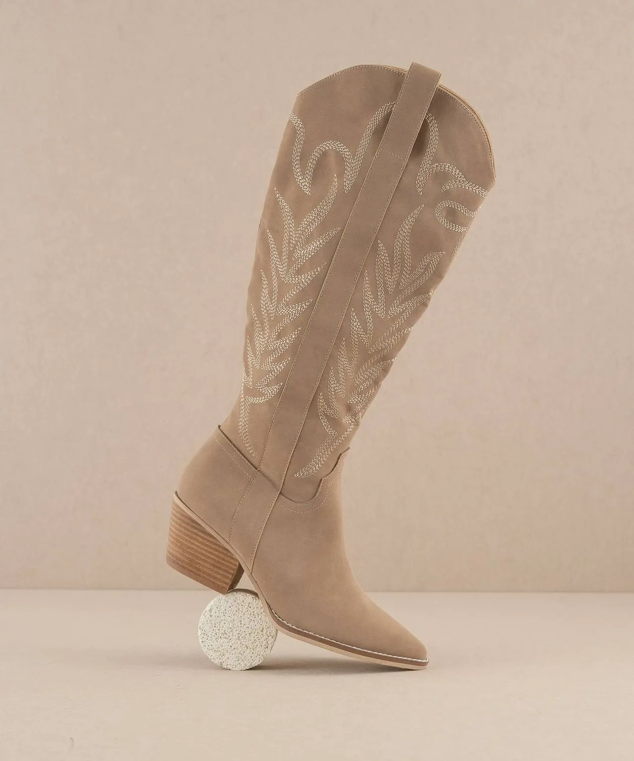 Samara Tall Boot - Cedar Wood