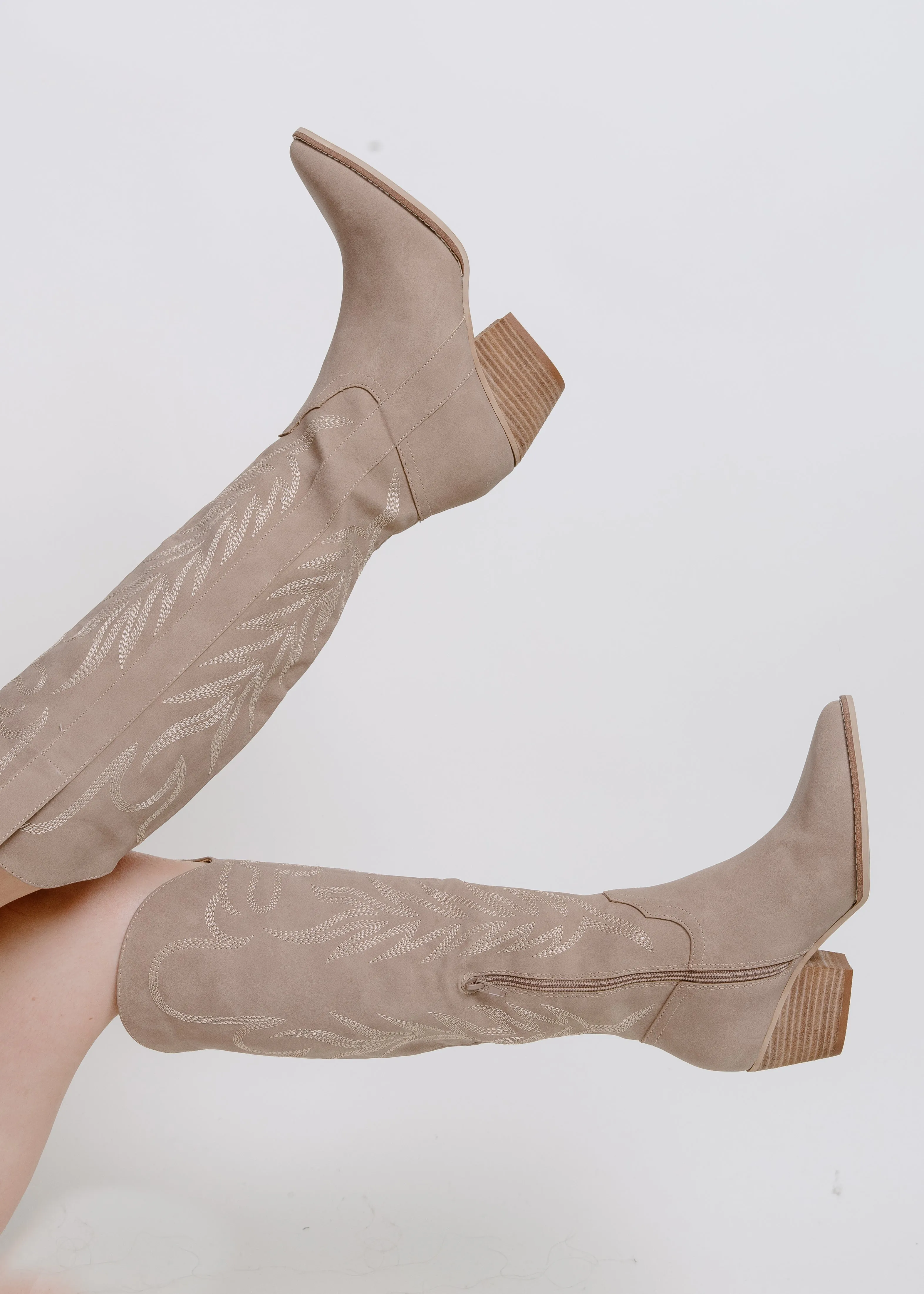 Samara Tall Boot - Cedar Wood