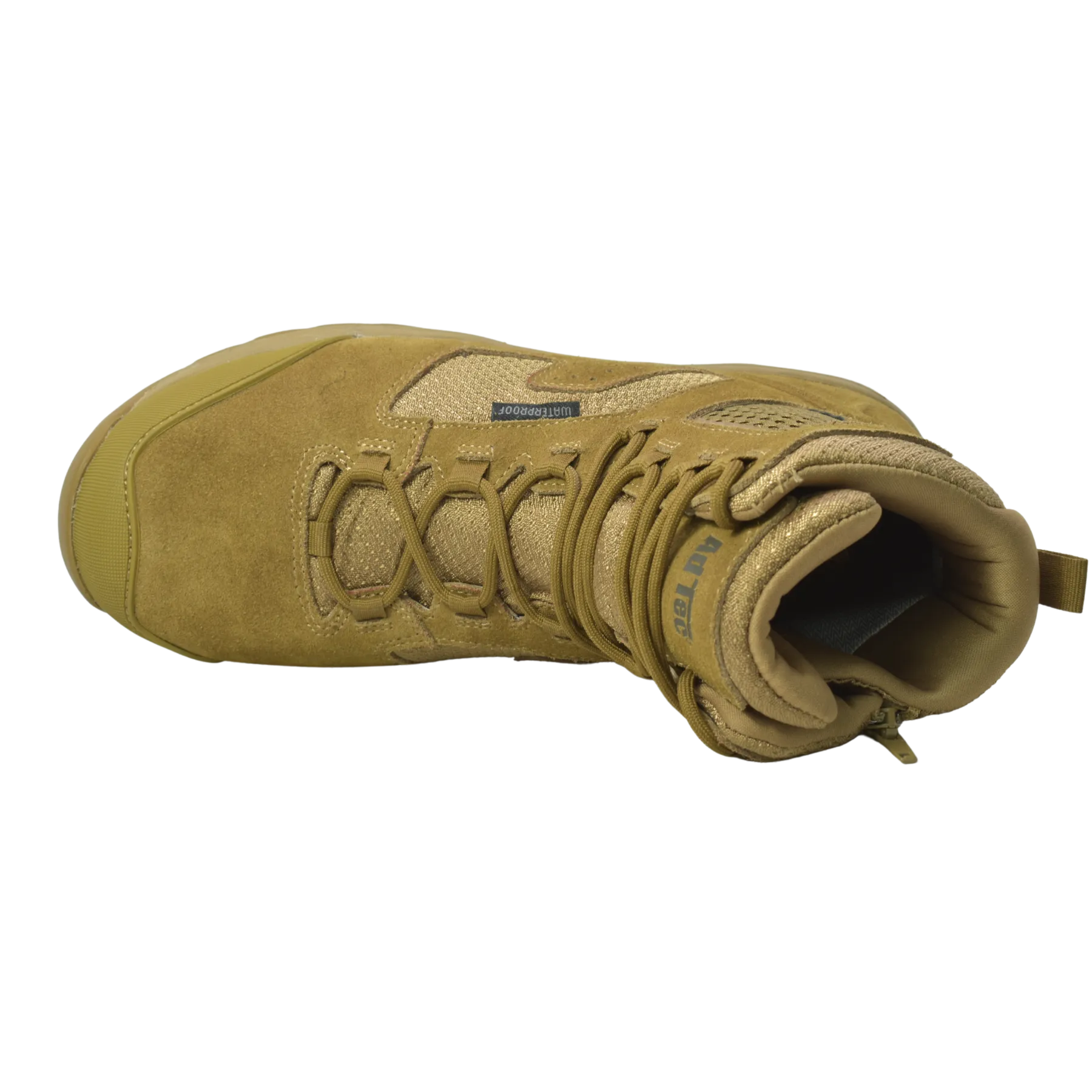 Sandbox - Men's 8" Coyote Suede Tactical Boot w/ Side Zipper & Waterproof membrane - KT1010