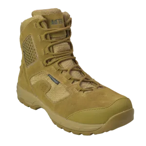 Sandbox - Men's 8" Coyote Suede Tactical Boot w/ Side Zipper & Waterproof membrane - KT1010