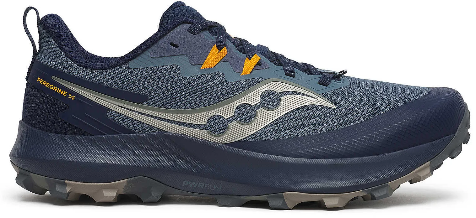 Saucony Peregrine 14 Mens Trail Running Shoes - Blue