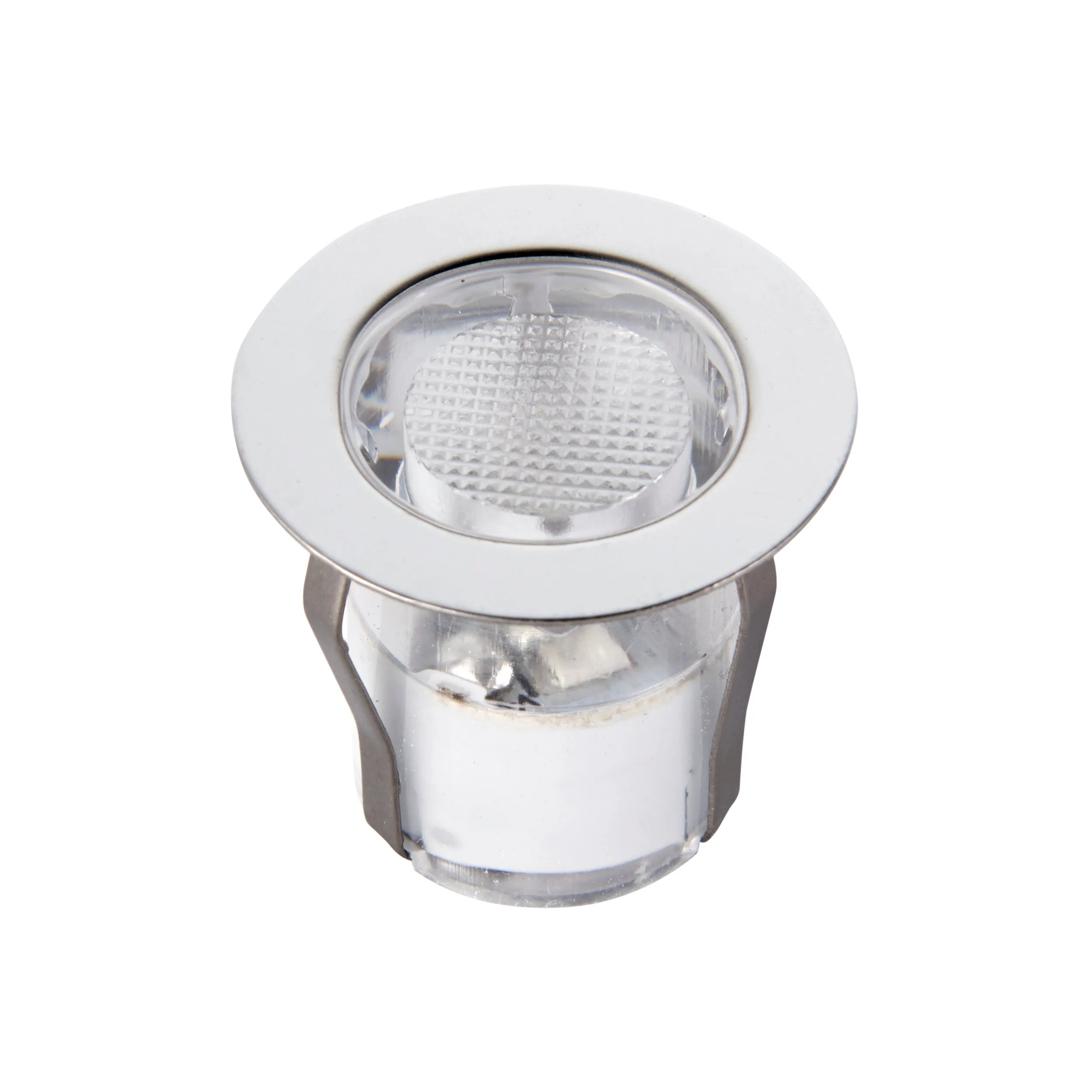 Saxby 13889 Ikon round 30mm kit IP67 0.45W Polished stainless steel & clear pc 10 x 0.45W LED module (SMD 2835) Daylight White