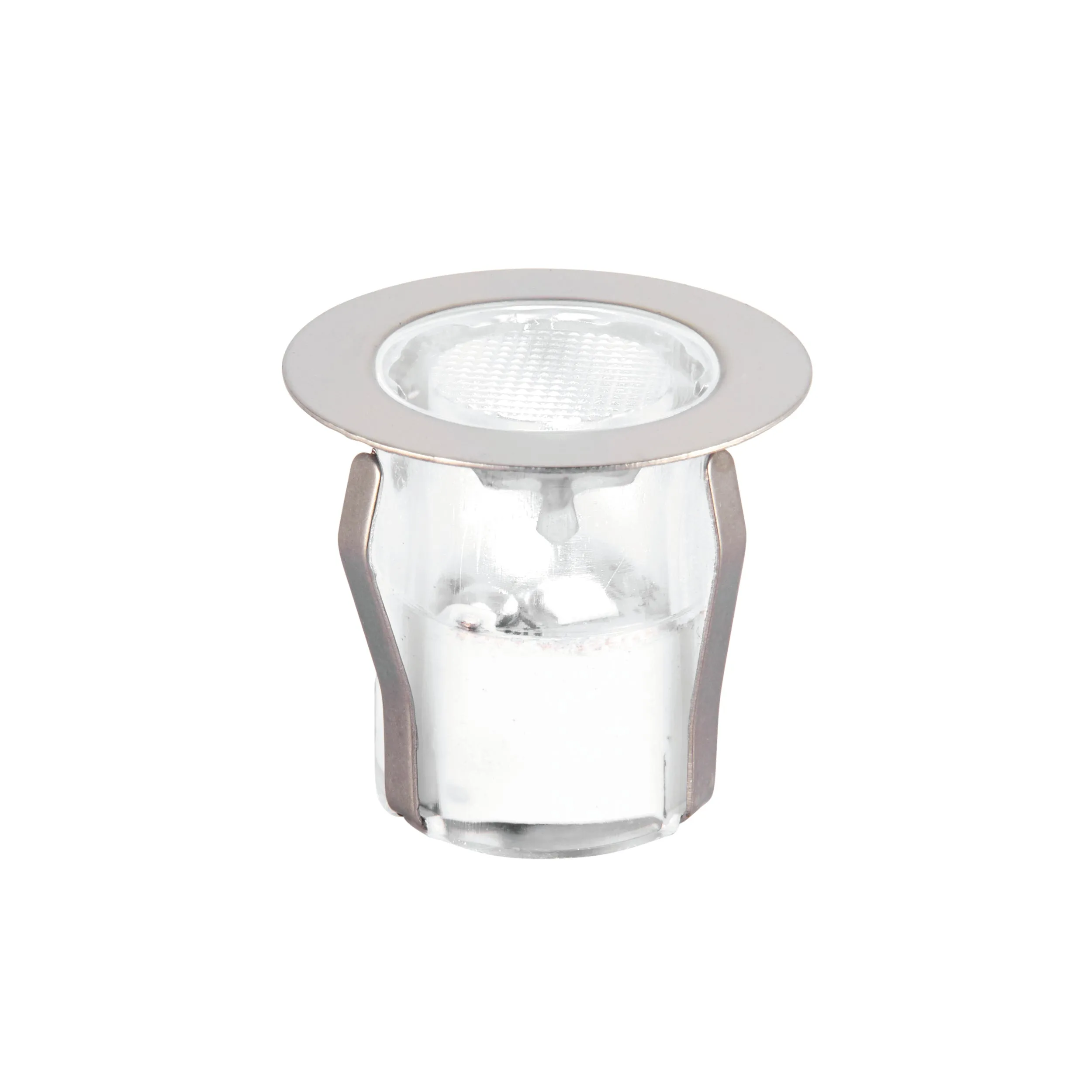 Saxby 13889 Ikon round 30mm kit IP67 0.45W Polished stainless steel & clear pc 10 x 0.45W LED module (SMD 2835) Daylight White