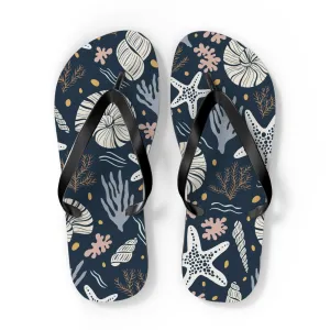 Sea Shells Flip Flops
