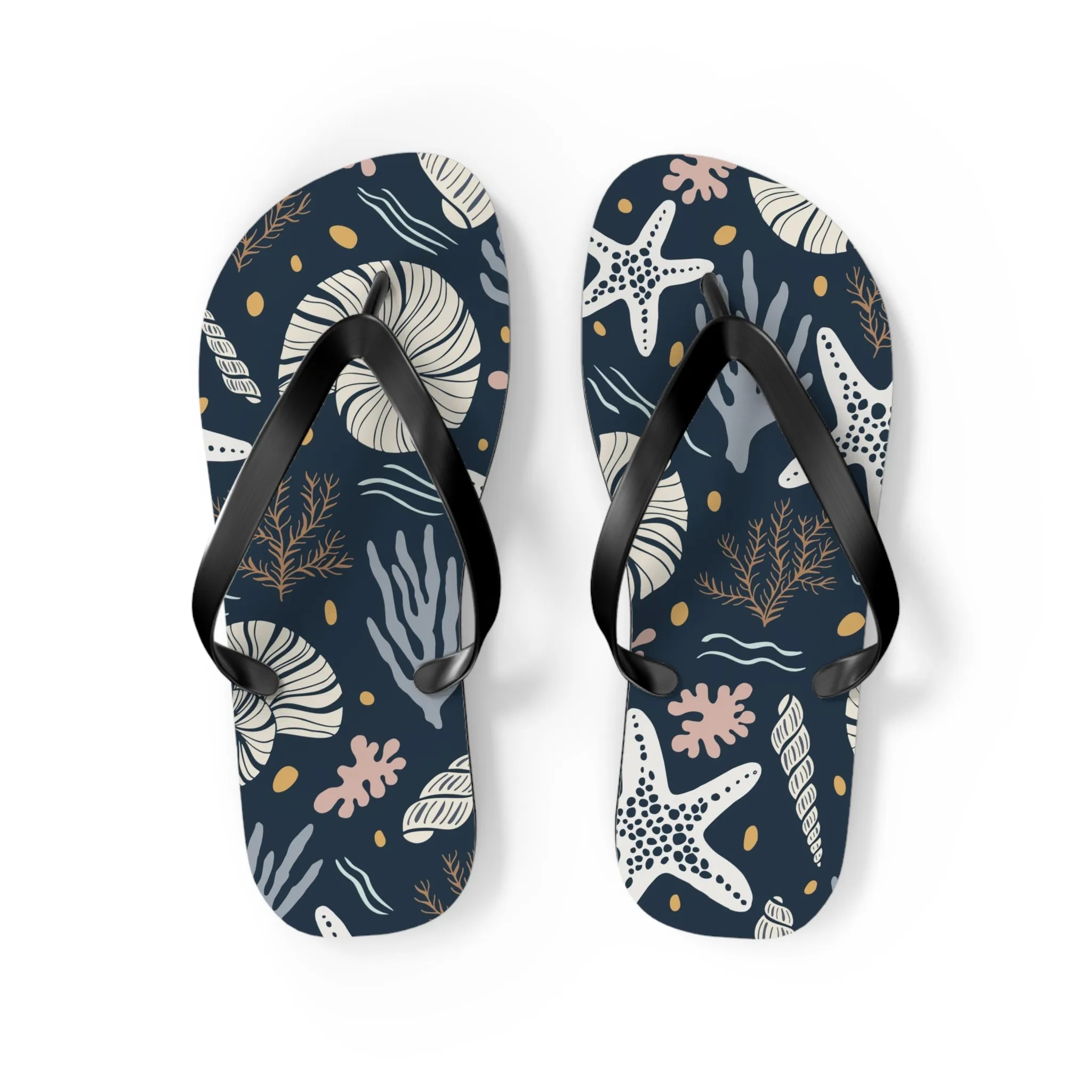 Sea Shells Flip Flops