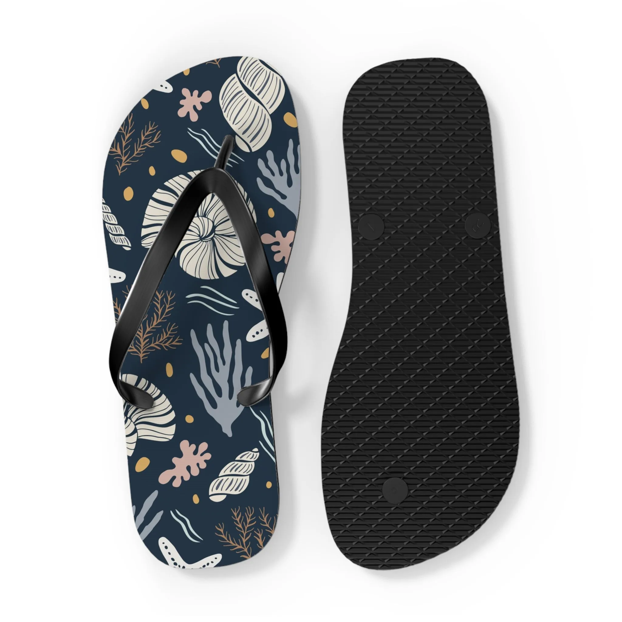 Sea Shells Flip Flops