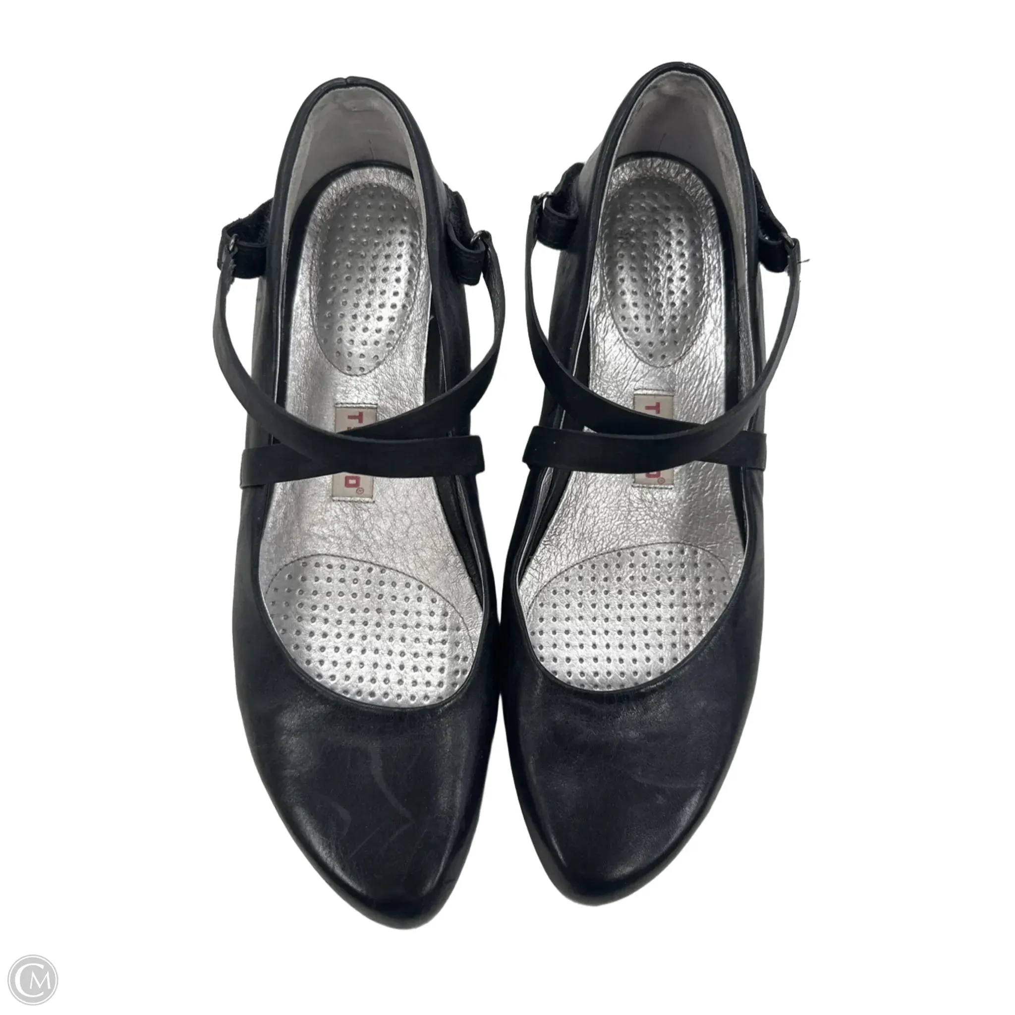 Shoes Flats By Clothes Mentor In Black, Size: 9.5