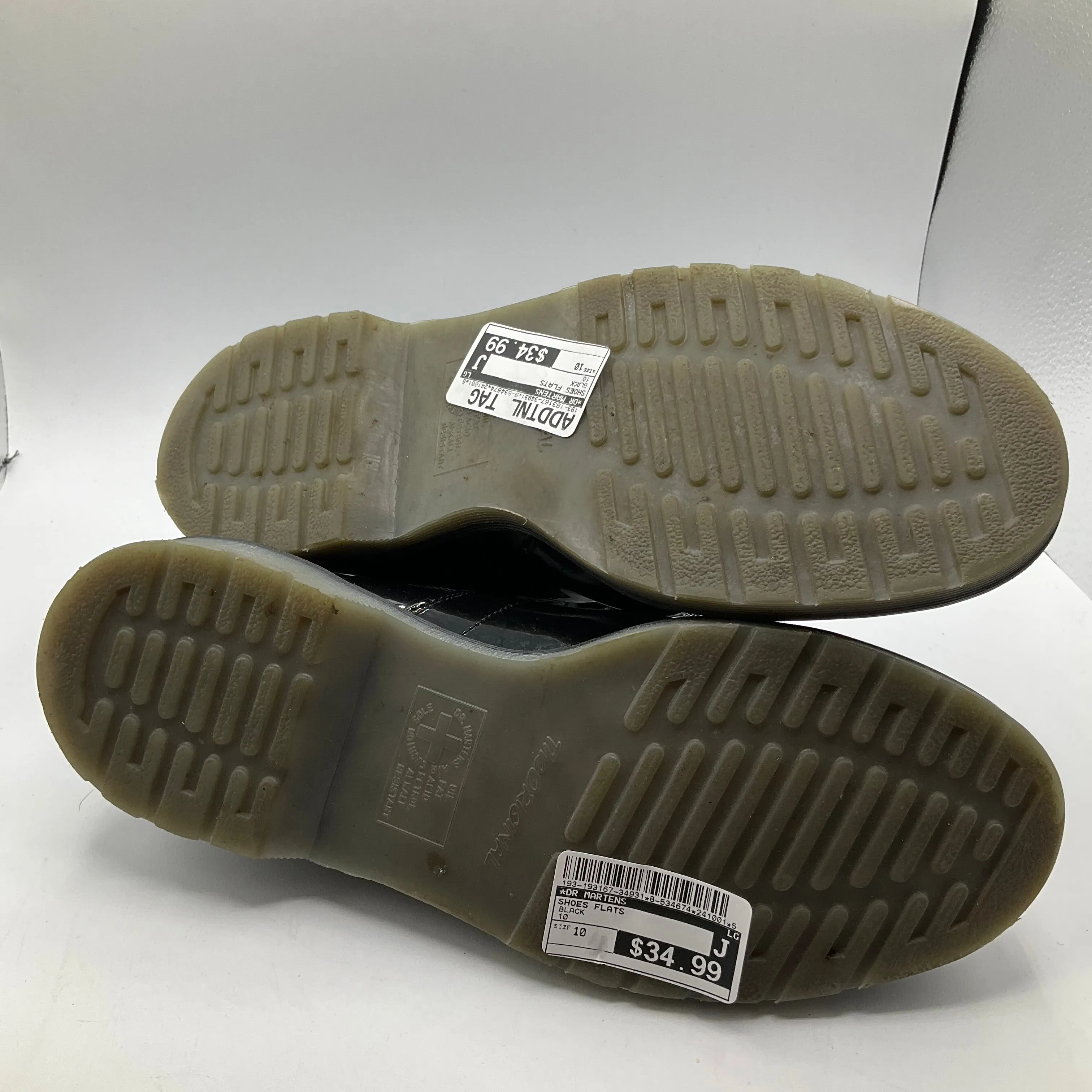 Shoes Flats By Dr Martens In Black, Size: 10